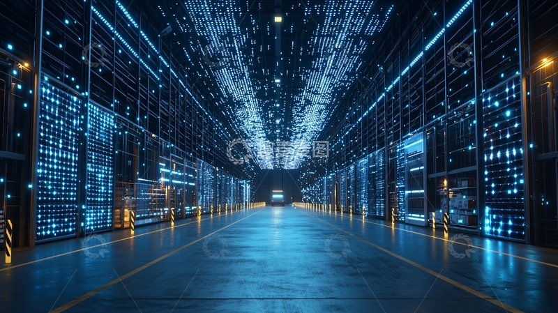 高清大图下载【趣麦麦图】数据中心走廊