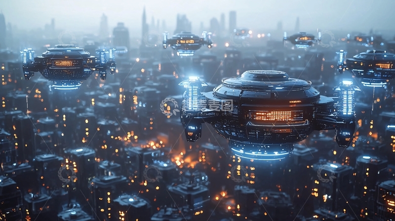 高清大图下载【趣麦麦图】未来都市