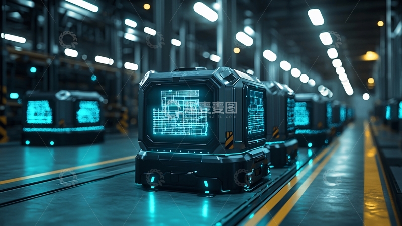 高清大图下载【趣麦麦图】未来科技感物流