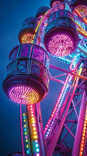 梦幻摩天轮夜景