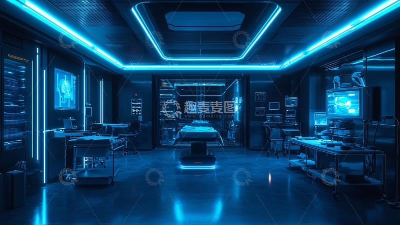 高清大图下载【趣麦麦图】未来科技实验室