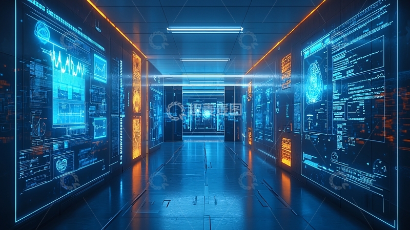 高清大图下载【趣麦麦图】科技感走廊11