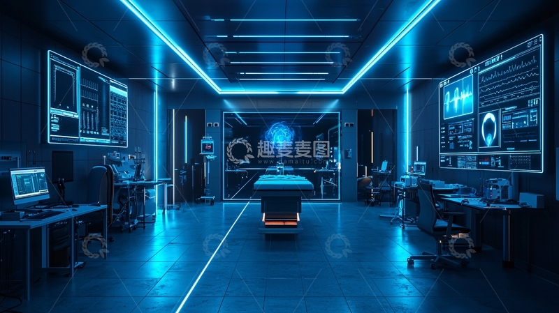 高清大图下载【趣麦麦图】未来科技实验室