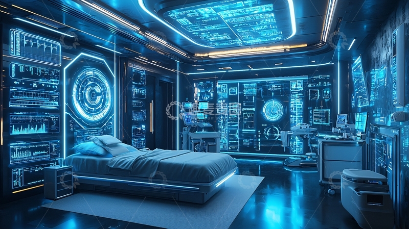 高清大图下载【趣麦麦图】未来科技卧室