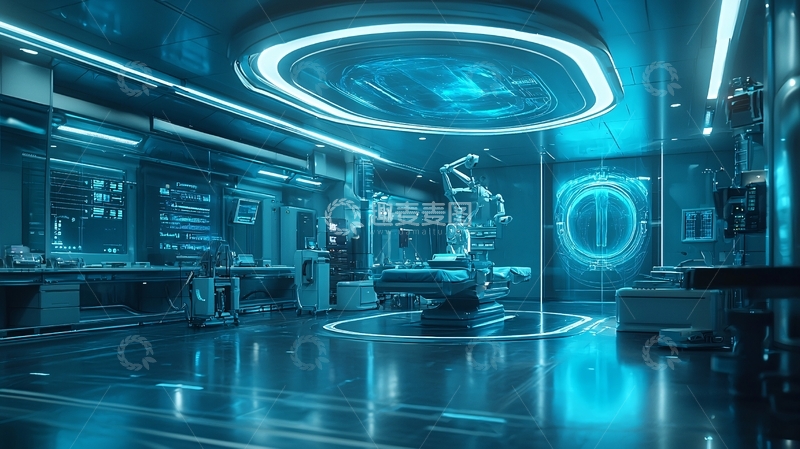 高清大图下载【趣麦麦图】科幻手术室场景