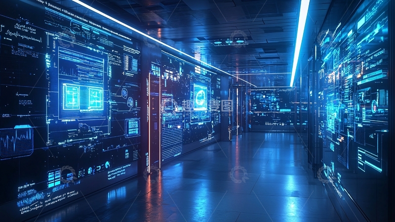 高清大图下载【趣麦麦图】科技感未来走廊