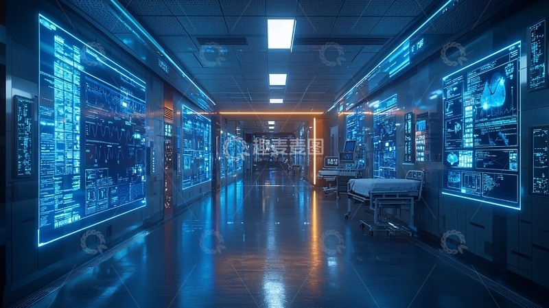 高清大图下载【趣麦麦图】未来科技感走廊