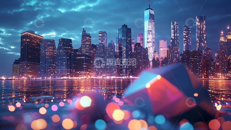 高清大图下载【趣麦麦图】纽约夜景