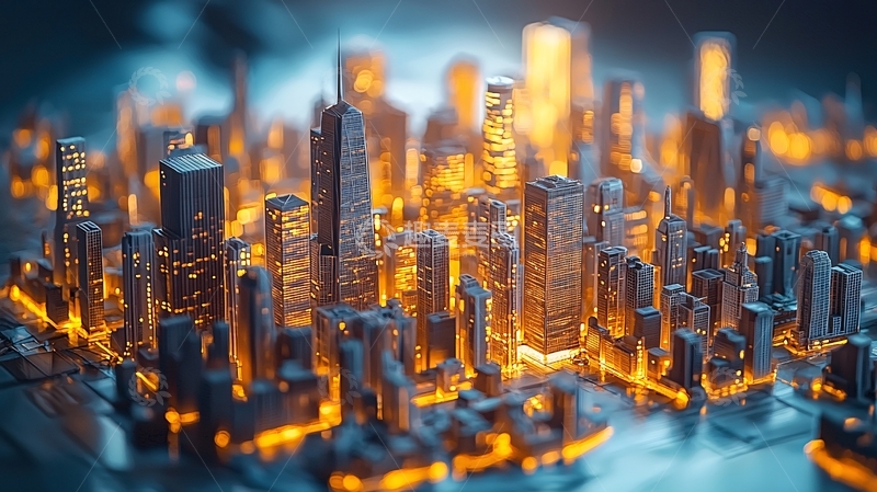 高清大图下载【趣麦麦图】未来都市夜景369