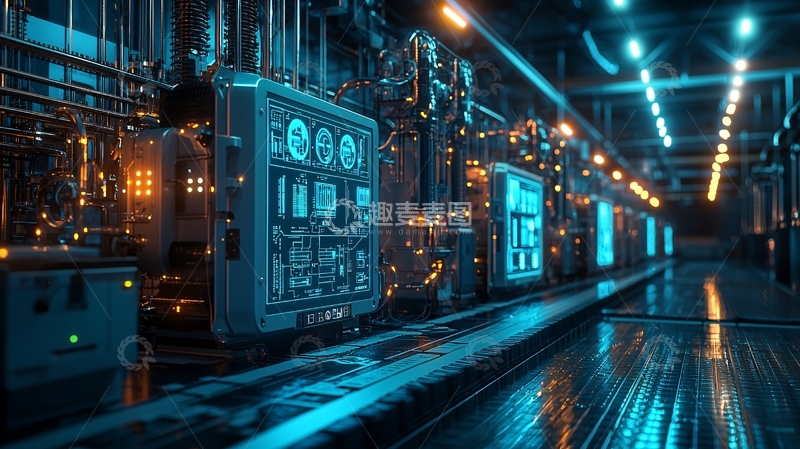 高清大图下载【趣麦麦图】未来科技感工业场景