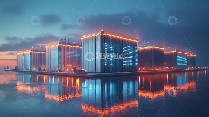 高清大图下载【趣麦麦图】夜景建筑群