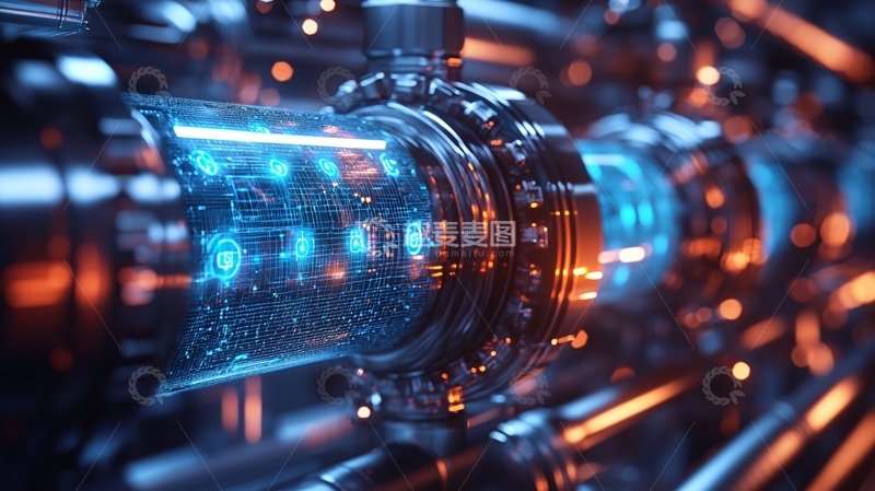 高清大图下载【趣麦麦图】科技感管道