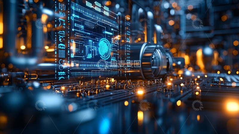 高清大图下载【趣麦麦图】未来科技感工业场景