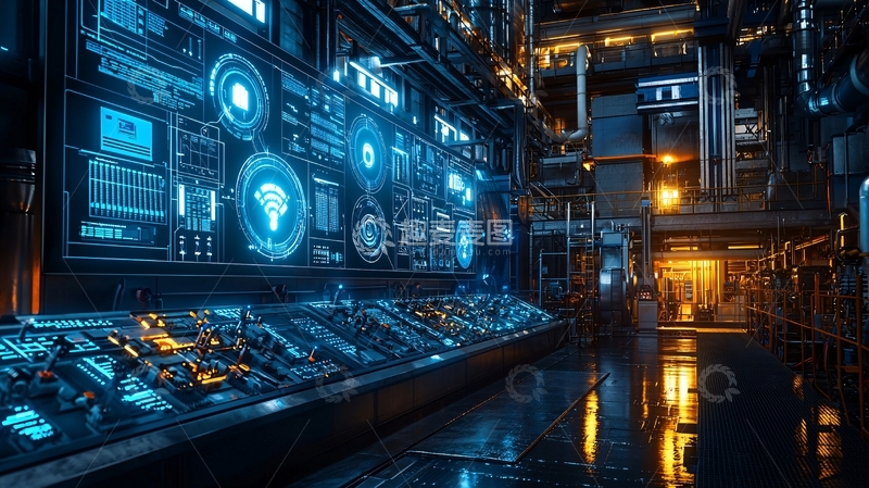 高清大图下载【趣麦麦图】未来科技控制中心