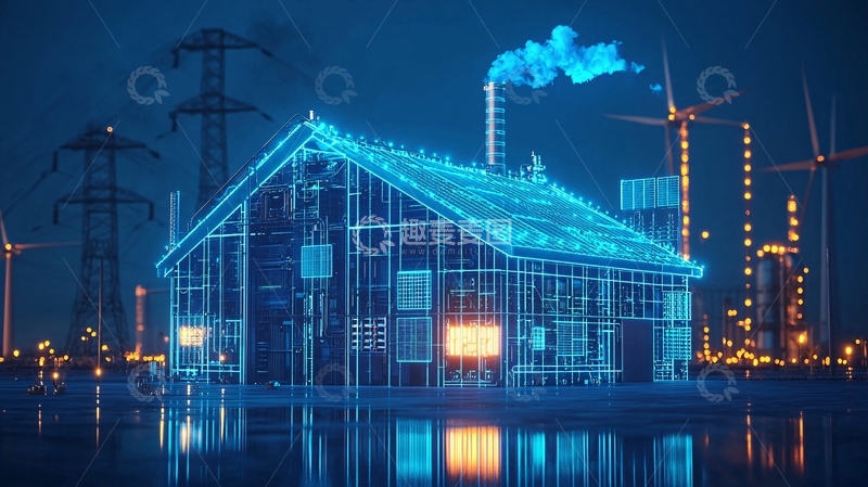 高清大图下载【趣麦麦图】智慧能源房屋