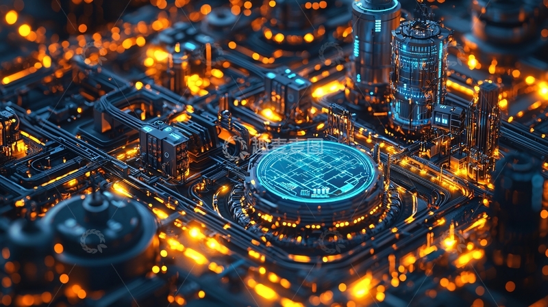 高清大图下载【趣麦麦图】科技感电路板