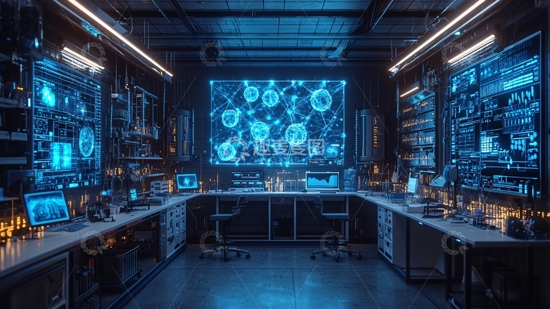 高清大图下载【趣麦麦图】未来科技实验室