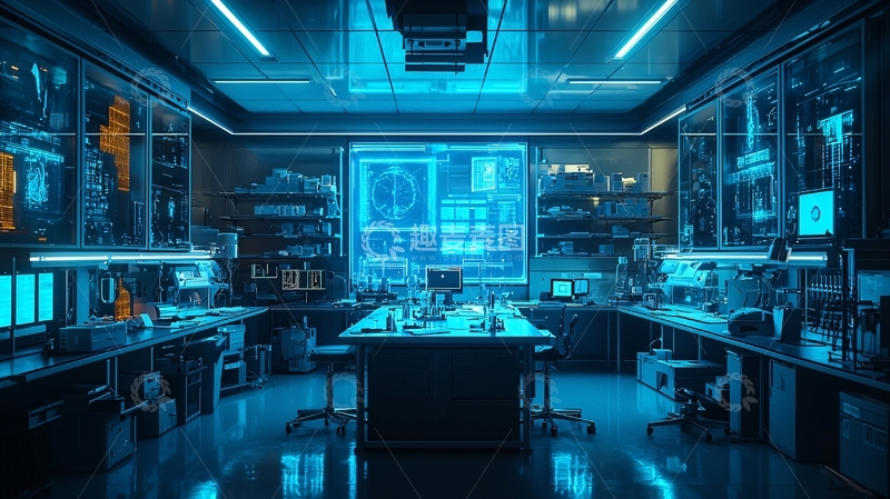 高清大图下载【趣麦麦图】未来科技实验室