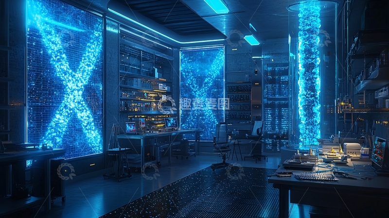 高清大图下载【趣麦麦图】未来科技实验室