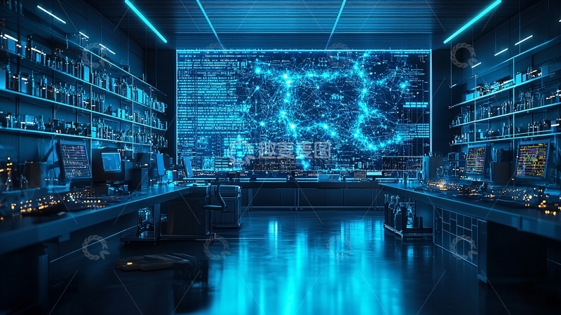 高清大图下载【趣麦麦图】未来科技实验室
