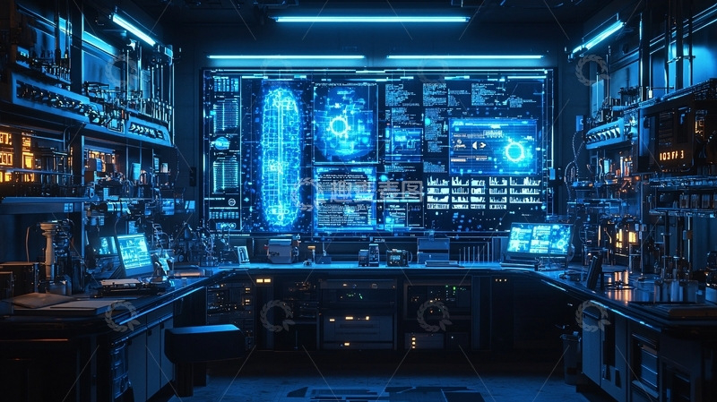 高清大图下载【趣麦麦图】未来科技实验室