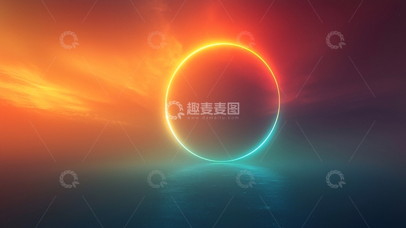 高清大图下载【趣麦麦图】抽象光环