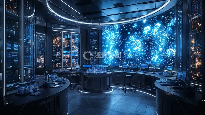 高清大图下载【趣麦麦图】未来科技实验室