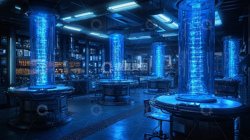 高清大图下载【趣麦麦图】科幻实验室场景