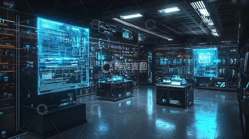 高清大图下载【趣麦麦图】未来科技感数据中心