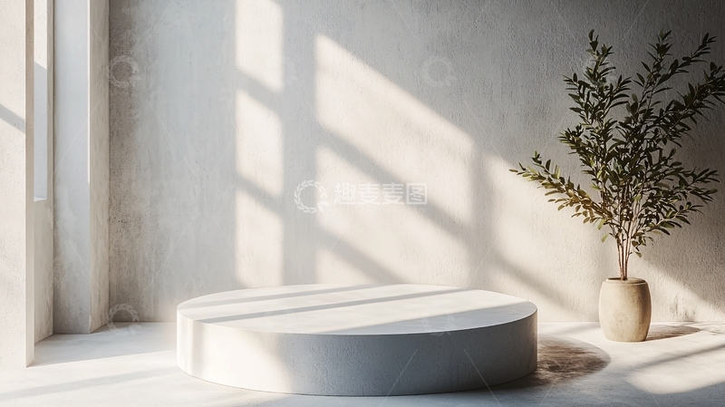 高清大图下载【趣麦麦图】极简风产品展示台
