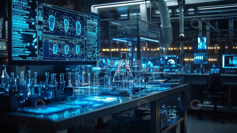 高清大图下载【趣麦麦图】现代化科技实验室