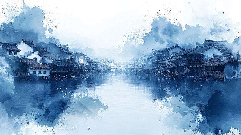 高清大图下载【趣麦麦图】水墨江南古镇