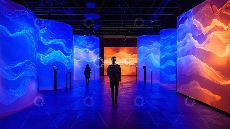 高清大图下载【趣麦麦图】沉浸式光影艺术装置