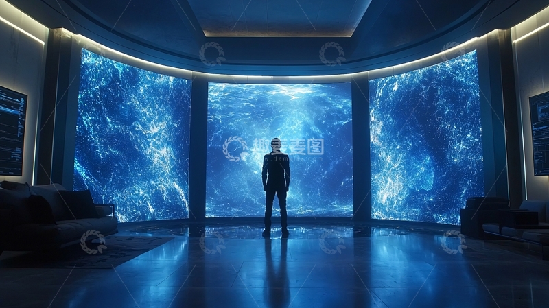 高清大图下载【趣麦麦图】未来科技感房间