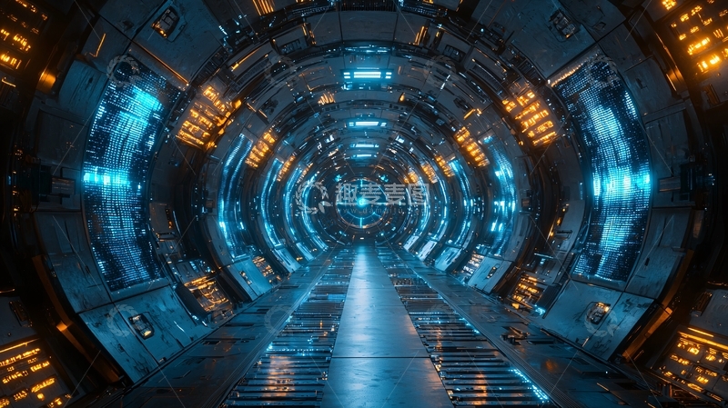 高清大图下载【趣麦麦图】科幻未来感隧道