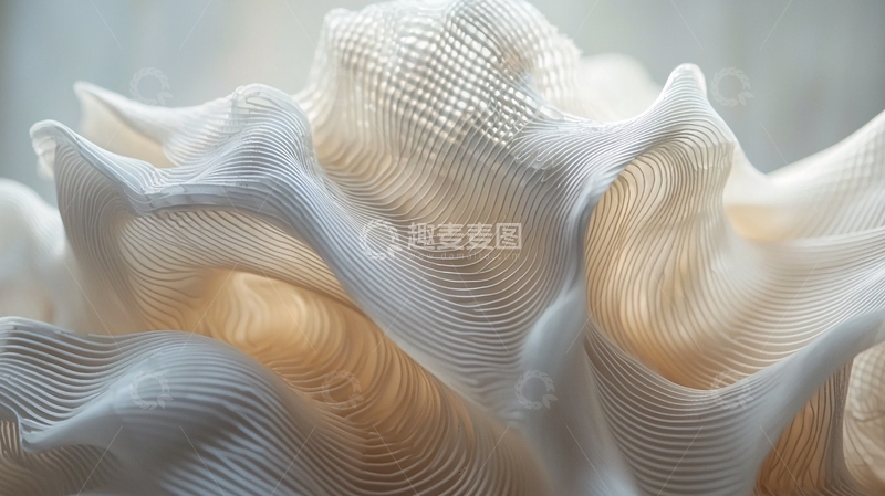 高清大图下载【趣麦麦图】轻盈飘逸的褶皱面料