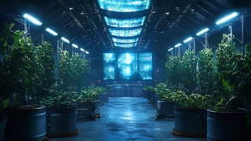 未来科技植物培育室