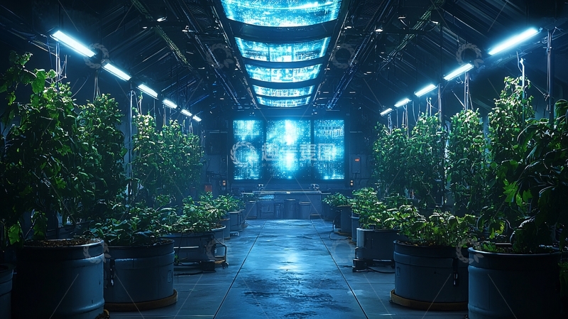 未来科技植物培育室