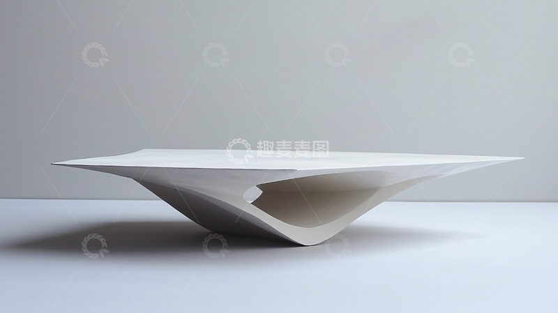 高清大图下载【趣麦麦图】极简白色抽象雕塑