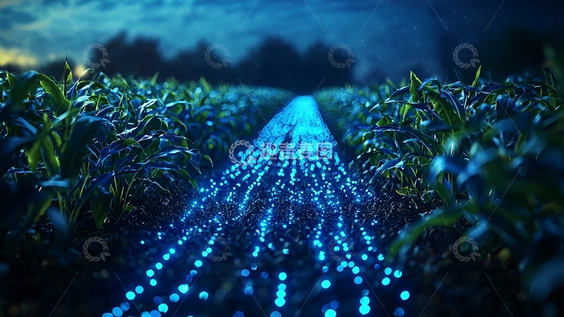 高清大图下载【趣麦麦图】夜光植物田野小路