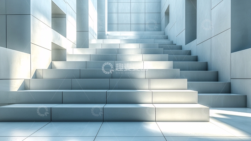 高清大图下载【趣麦麦图】现代简约室内楼梯