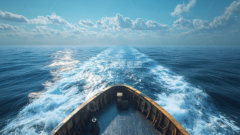 高清大图下载【趣麦麦图】航船破浪前行
