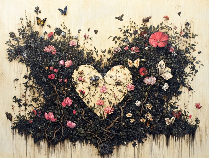 高清大图下载【趣麦麦图】花朵心脏