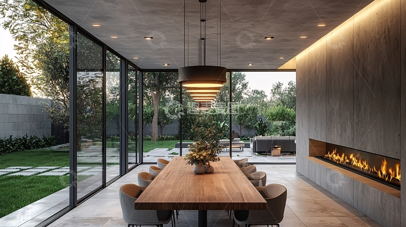 高清大图下载【趣麦麦图】现代简约餐厅设计