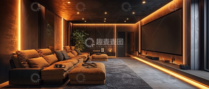高清大图下载【趣麦麦图】高端家庭影院