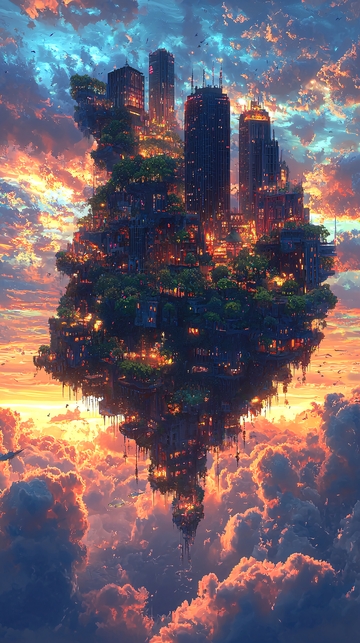 云端之上的空中城市