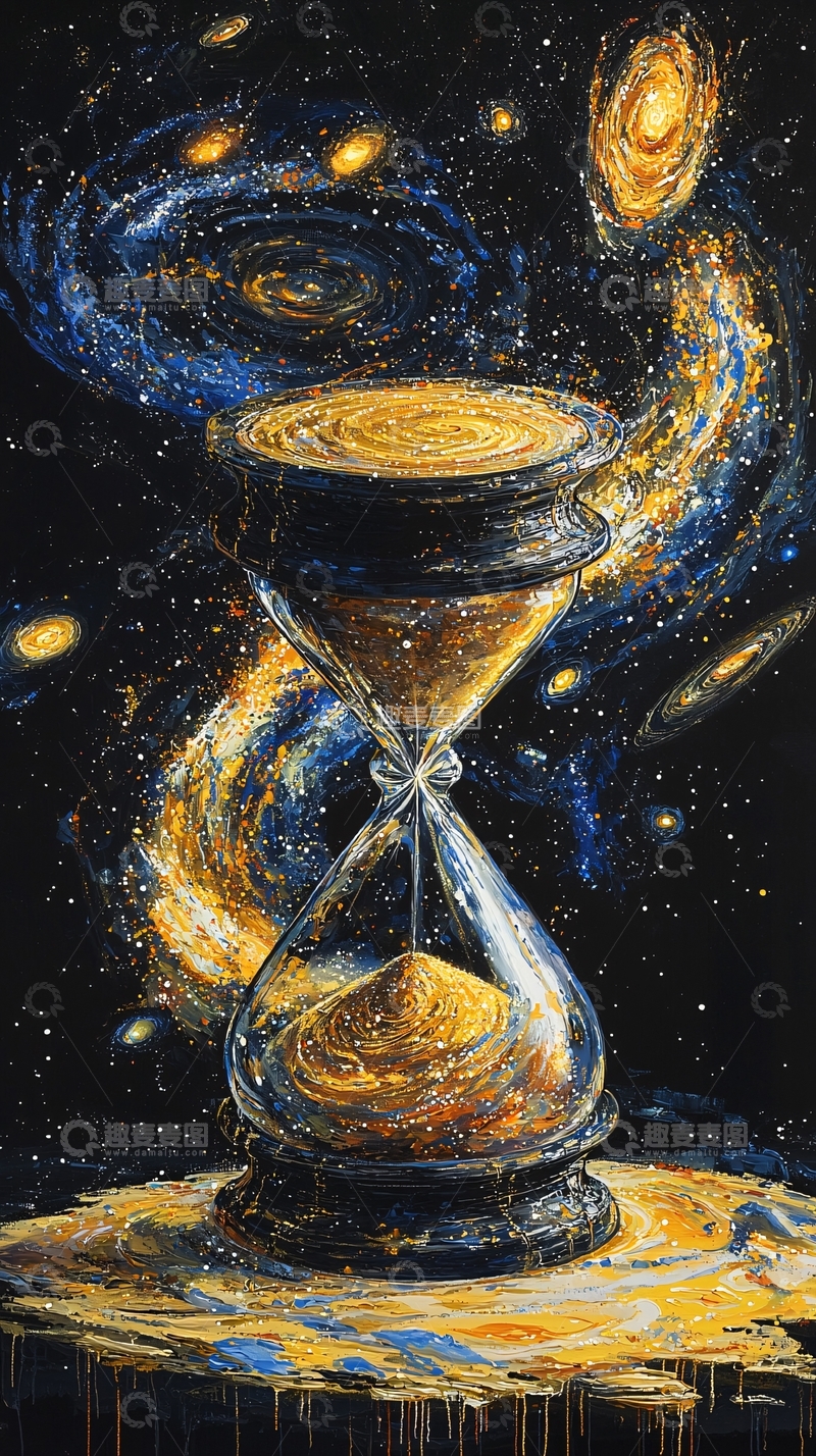 高清大图下载【趣麦麦图】宇宙沙漏