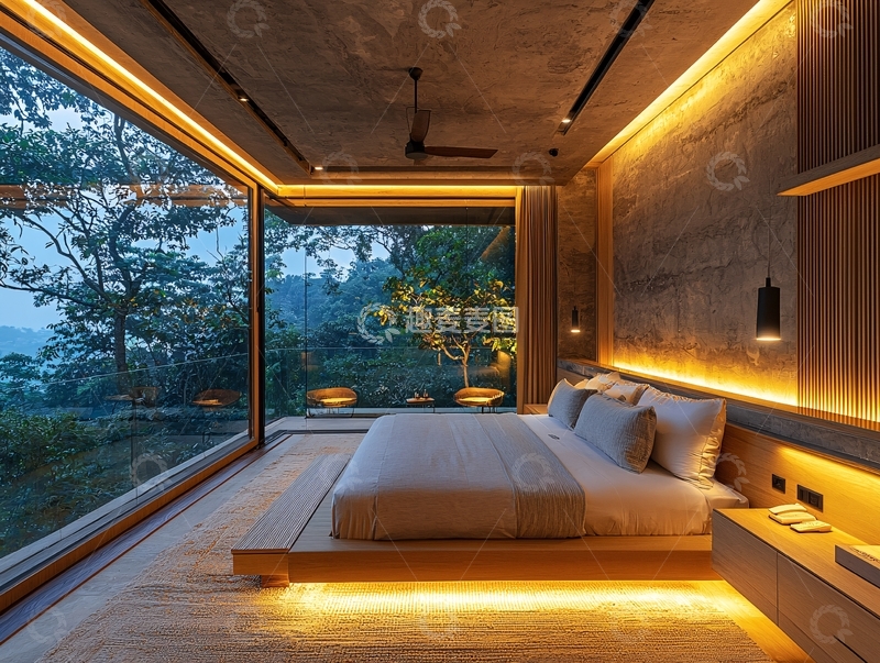 高清大图下载【趣麦麦图】现代简约卧室设计177