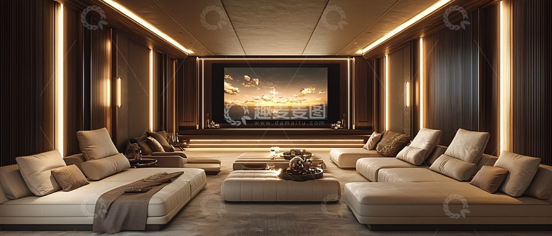 高清大图下载【趣麦麦图】高端家庭影院