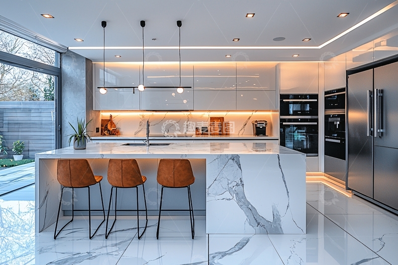 高清大图下载【趣麦麦图】现代简约风格厨房75